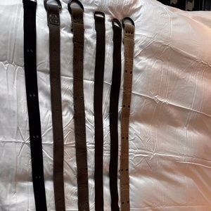 Six (6) Cloth/Fabric belts